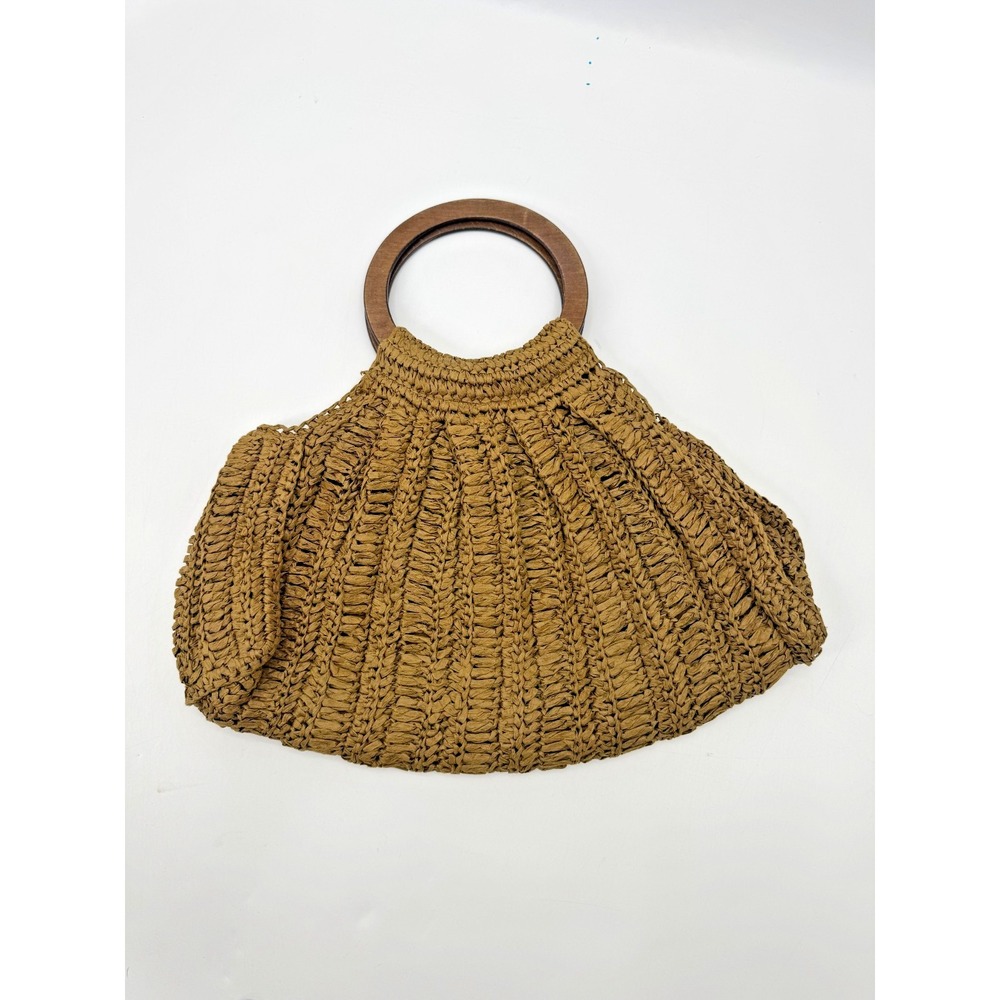 Charlotte Russe Raffia Large Handbag Coastal Resort Boho Festival Concert Grunge